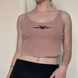 Butterfly tattoo tank top